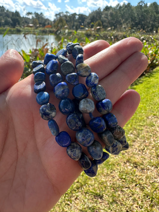 Lapis Lazuli Rock Bracelet