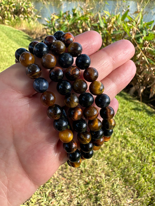 Triple Tigers Eye Bracelet