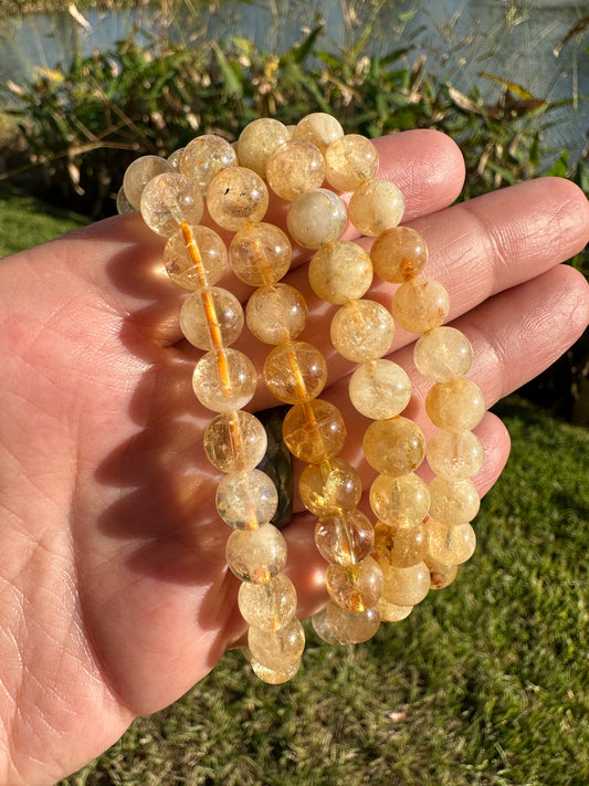 Golden Rutile Quartz Bracelet 8mm