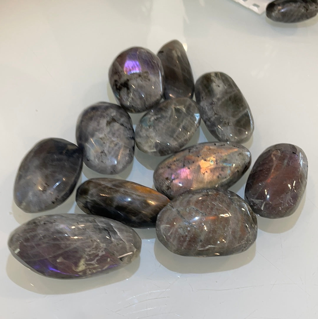 Purple Labradorite Palm Stones